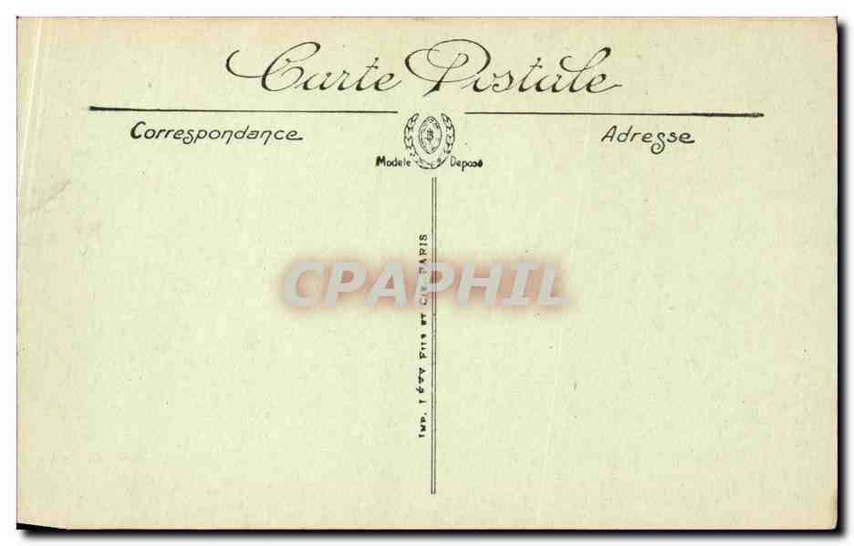 CPA Lourdes la poste — Verso