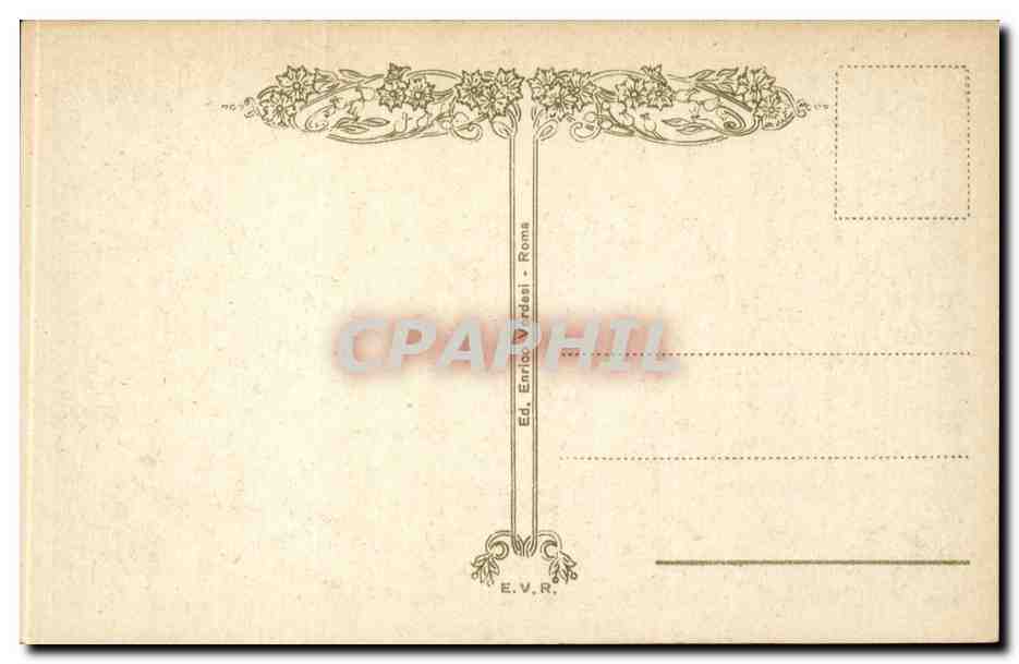 CPA Italie Italia Roma Piazza Mazzini — Rückseite