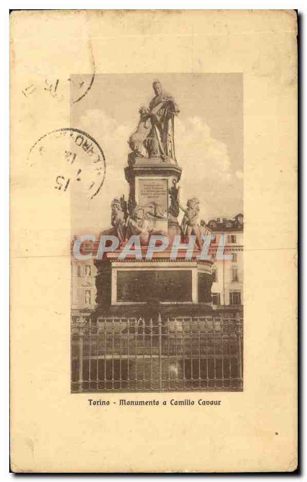 CPA Italie Italia Torino Monumento a Camillo lavour