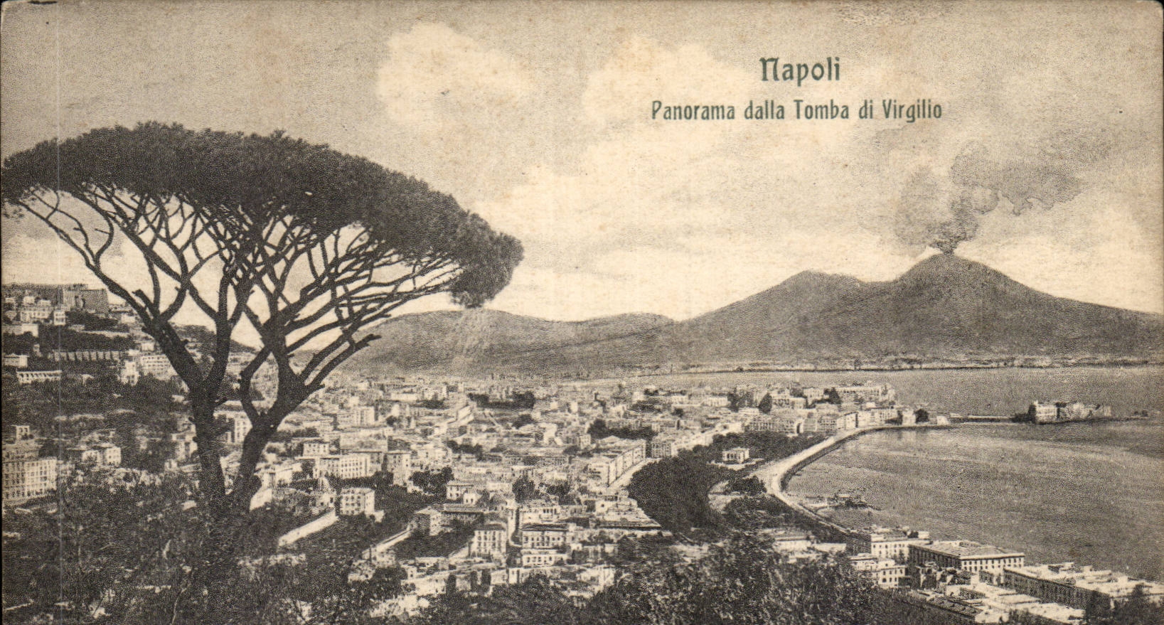CPA Italie Italia Napoli Panorama dalla Tomba di Virgilio