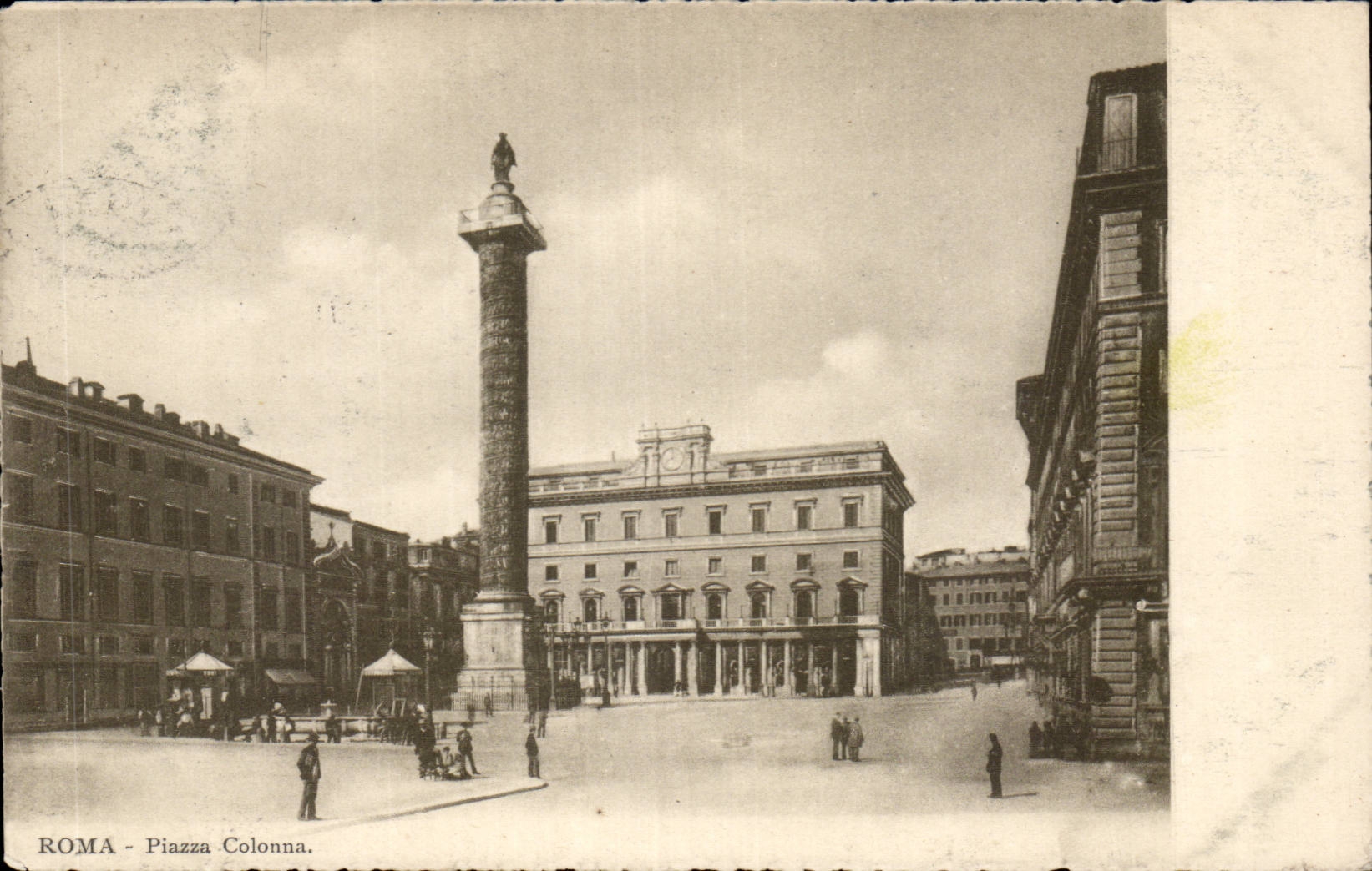 CPA Italie Italia Roma Piazza Colonna