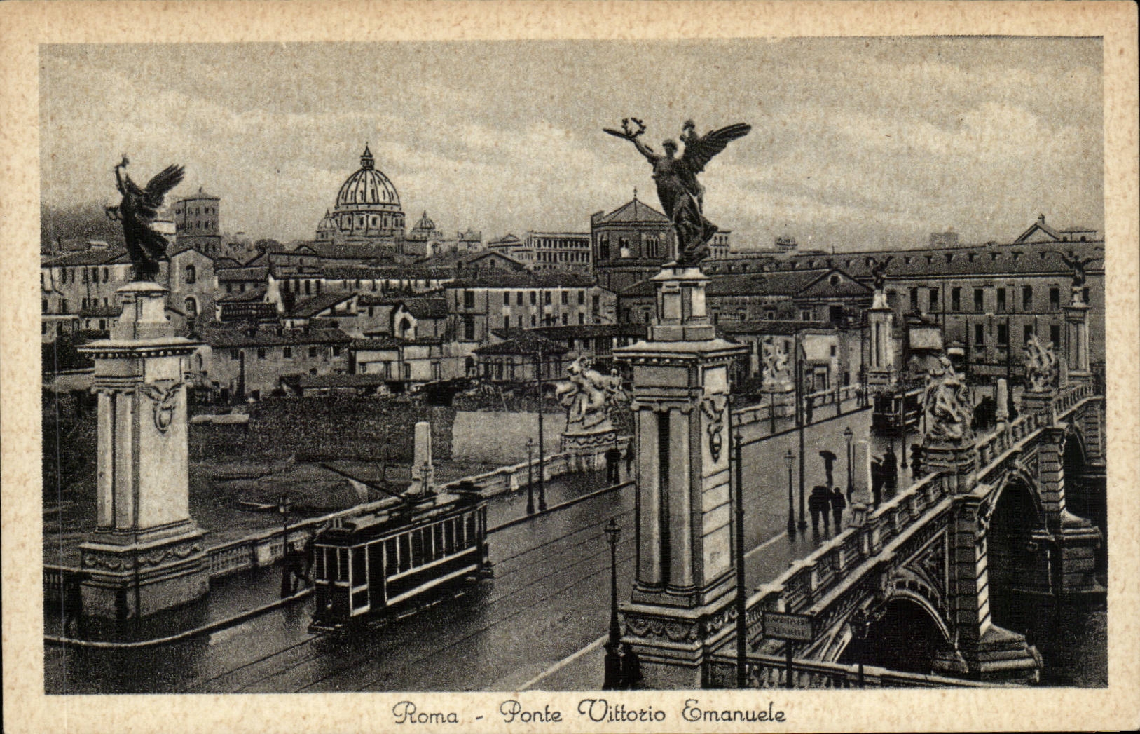 CPA Italie Italia Roma Ponte Vittorio Emanuele