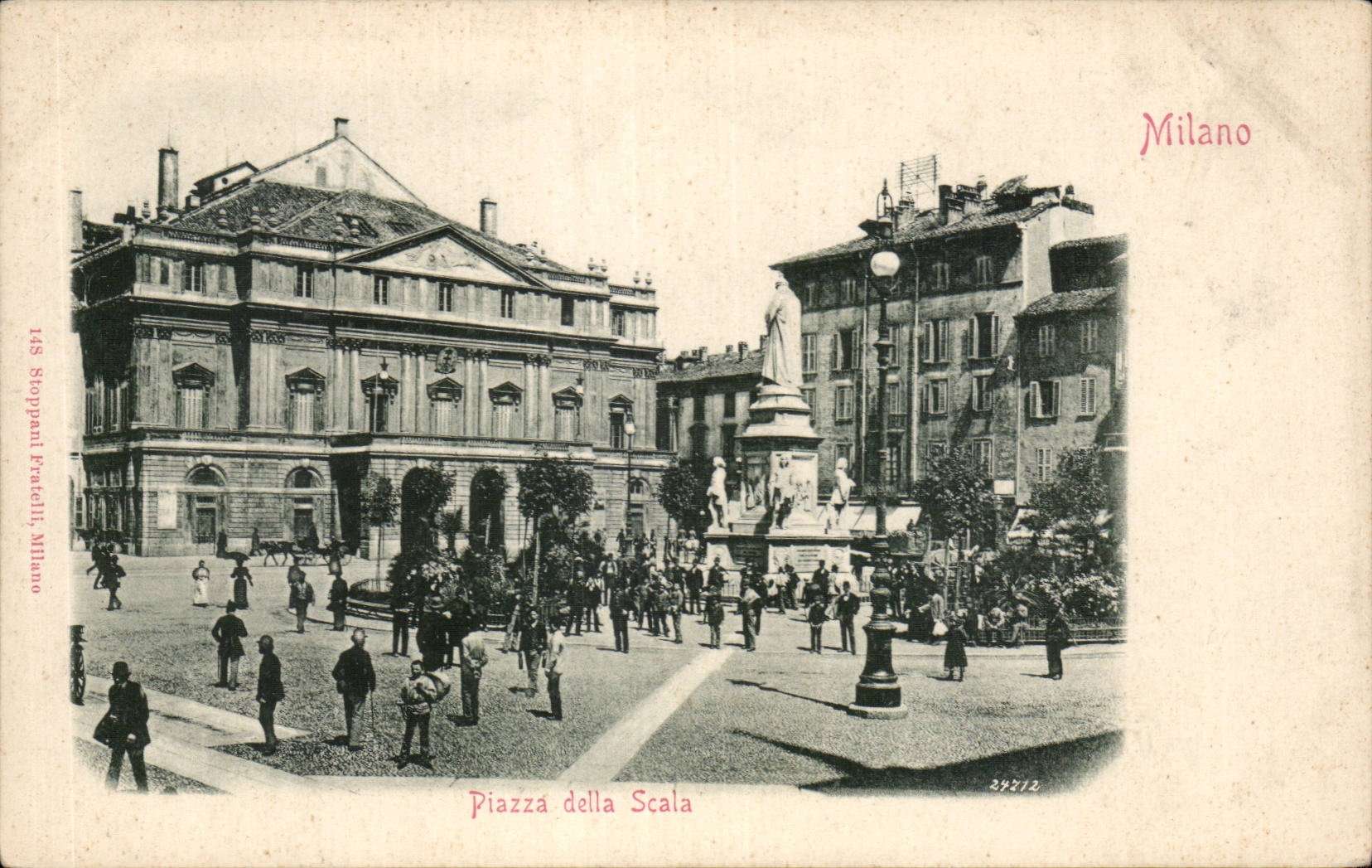 CPA Italie Italia Milano CPA Piazza della Scala