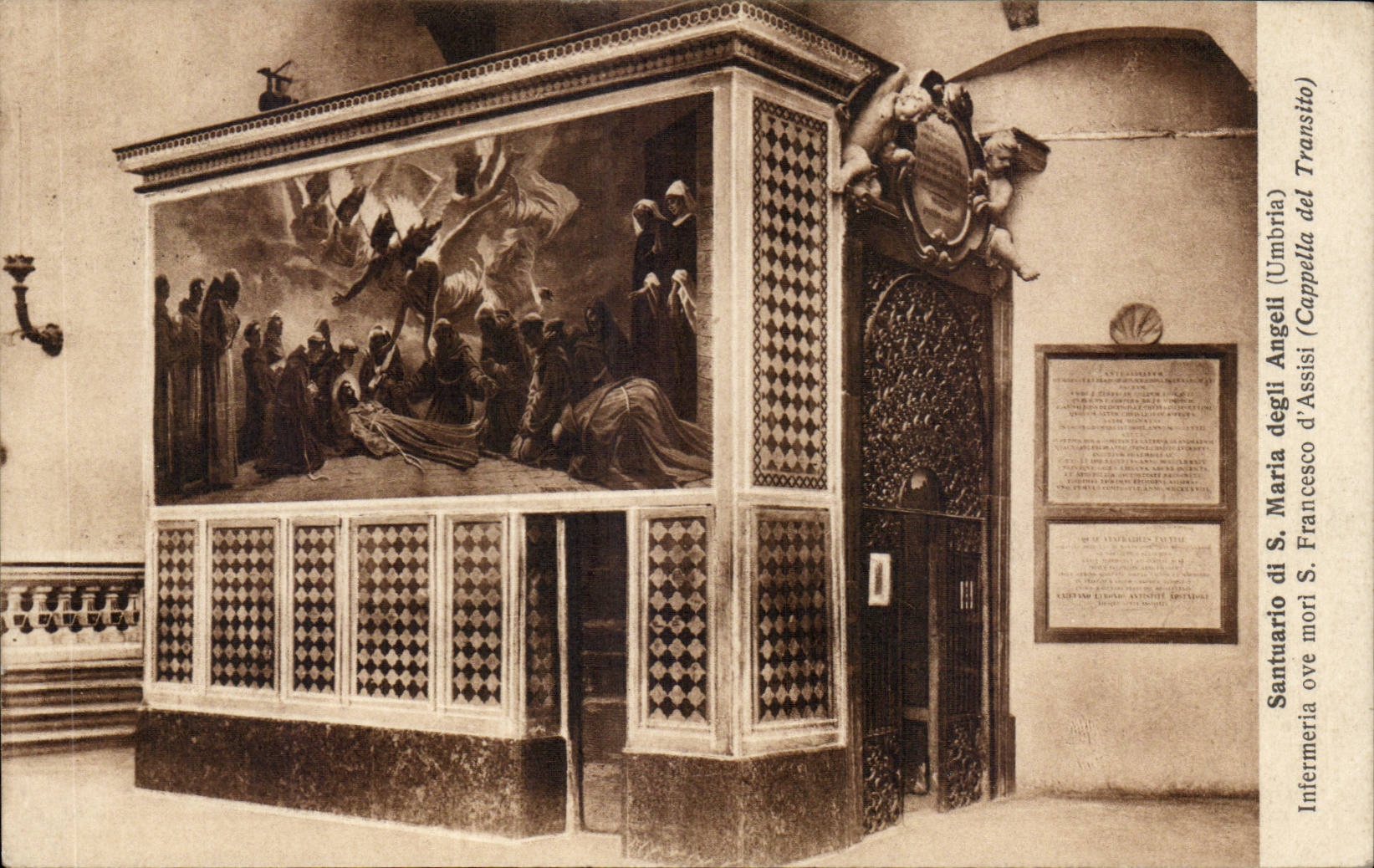 CPA Italie Italia Santuario di S MAria degli Angeli Infermeria ove Mori S Francesco d'Assisi Cappella del transito