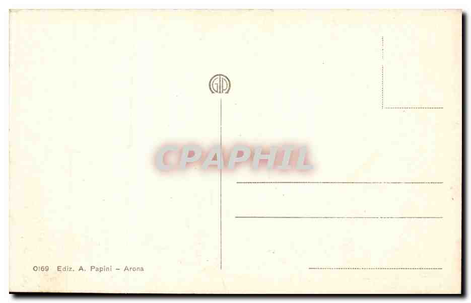 CPA Italie Italia Arona Vedula Generale — Rückseite