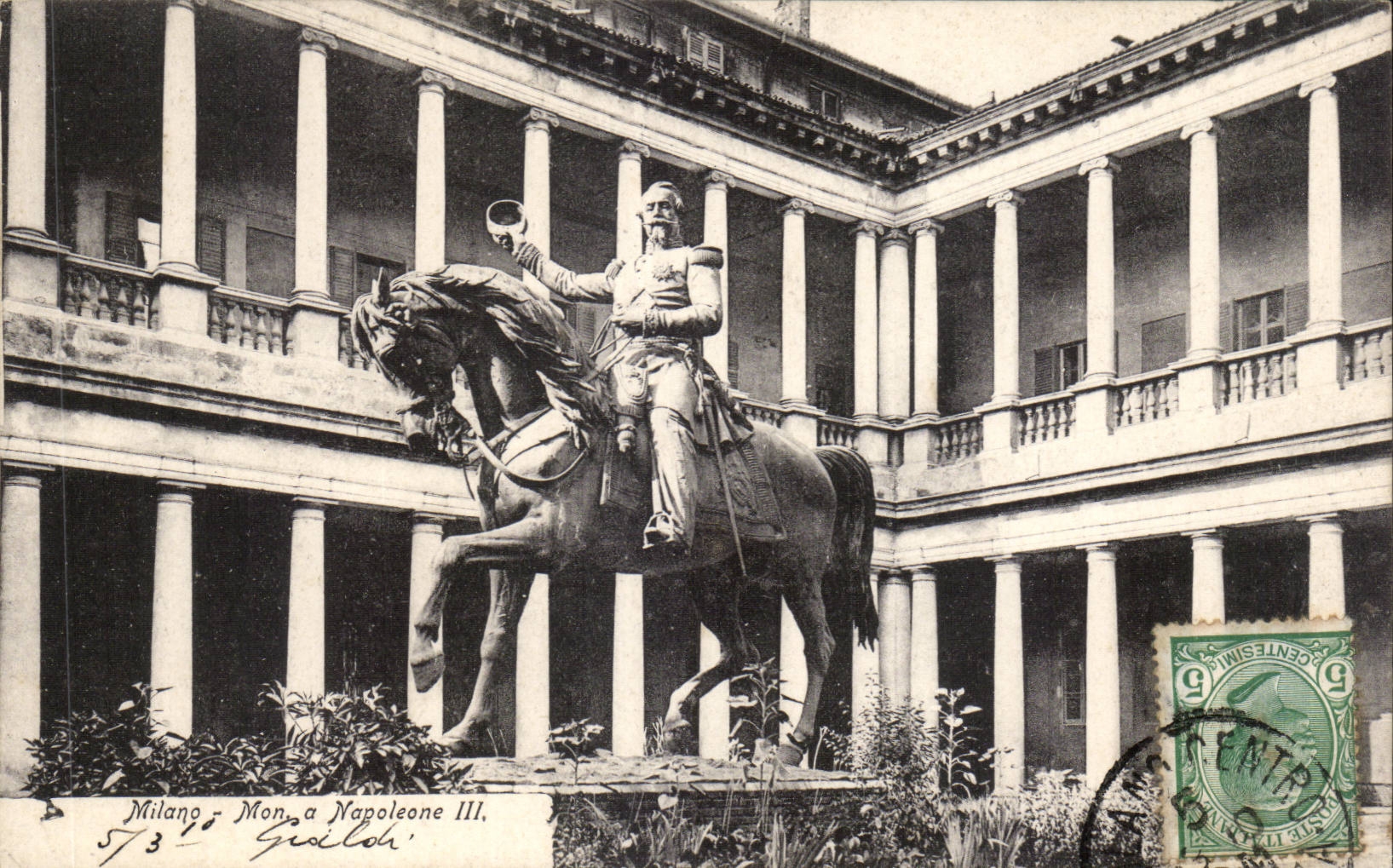 CPA Italie Italia Milano Mon a Napoleone III