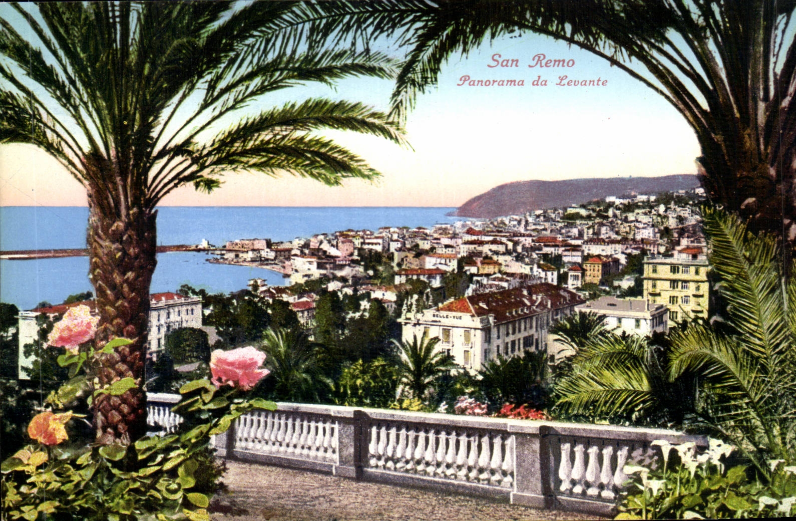 CPA Italie Italia San Remo Panorama da Levante