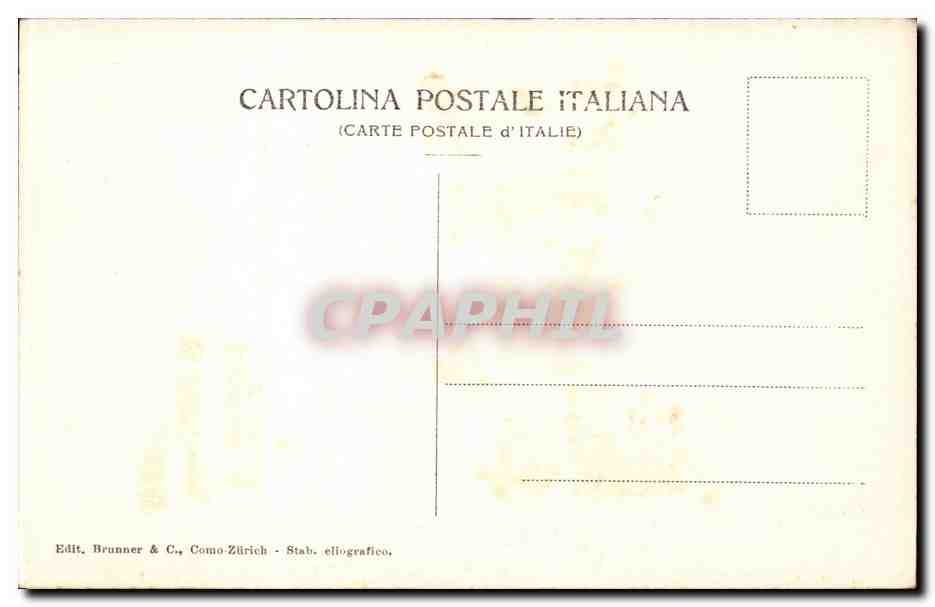 CPA Italie Italia Roma Carcere Tulliano — Rückseite
