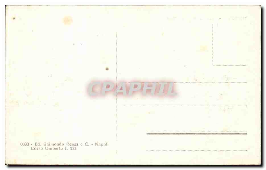 CPA Italie Italia Napoli Vedula da Posilipo — Verso