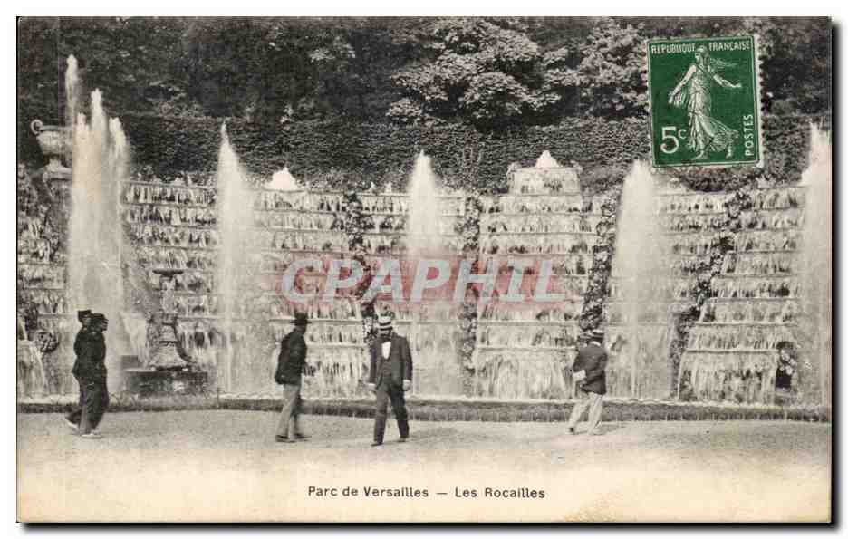 CPA Parc de Versailles Les Rocailles