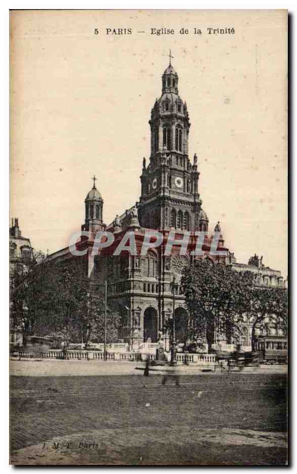 CPA Paris Eglise de la Trinite