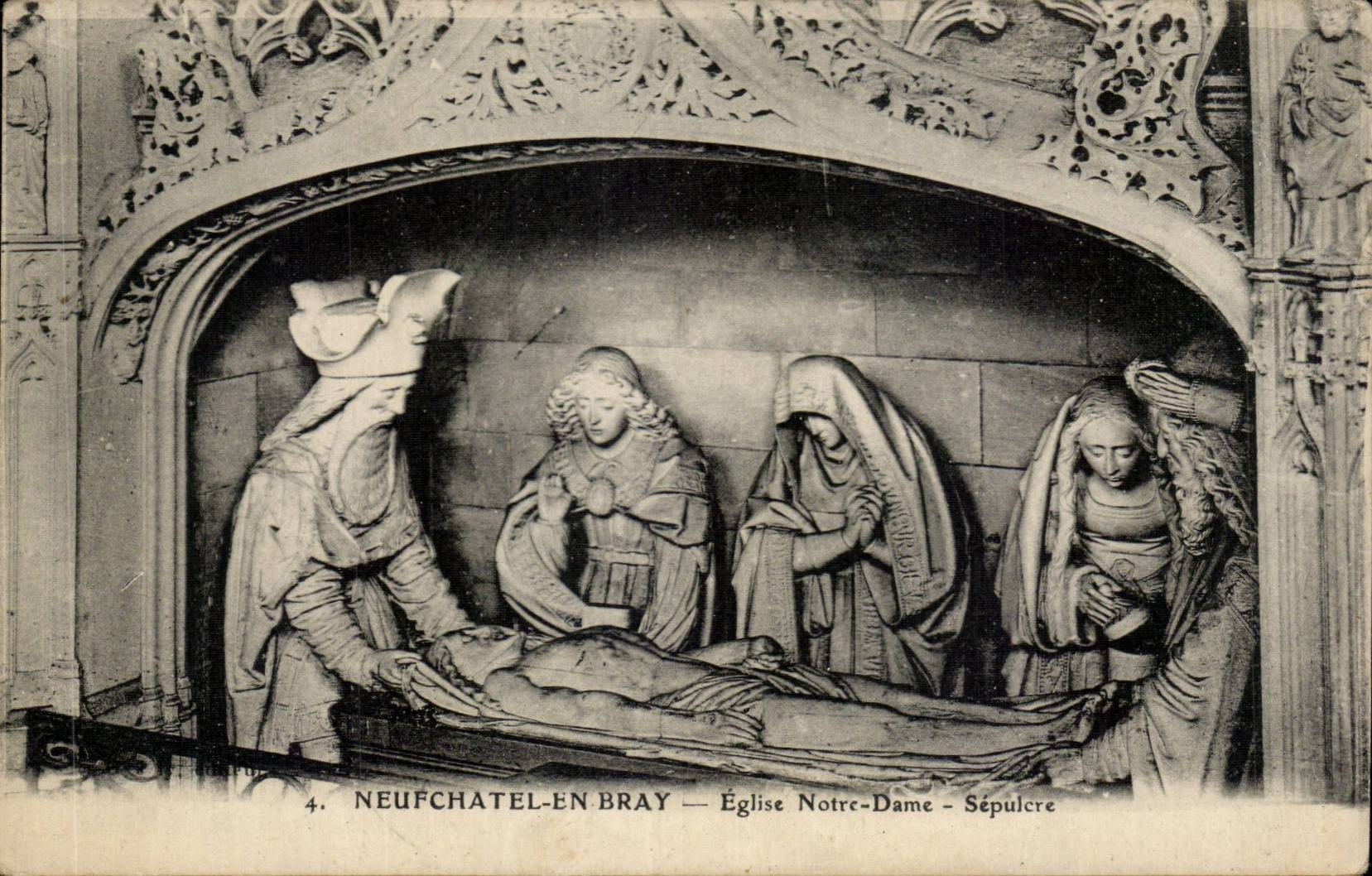 CPA Neufchatel en Bray Eglise Notre Dame Sepulcre