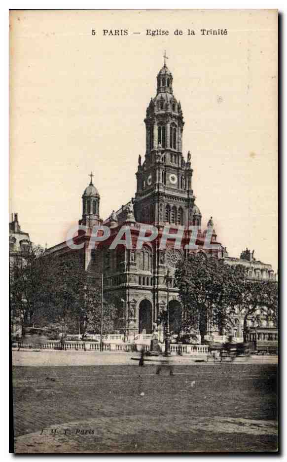 CPA Paris Eglise de la Trinite