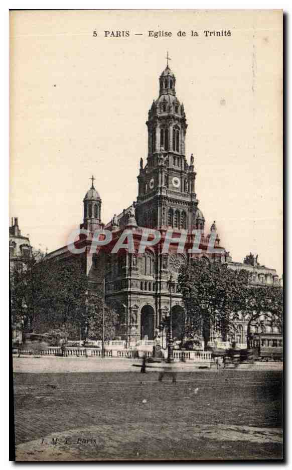CPA Paris Eglise de la Trinite