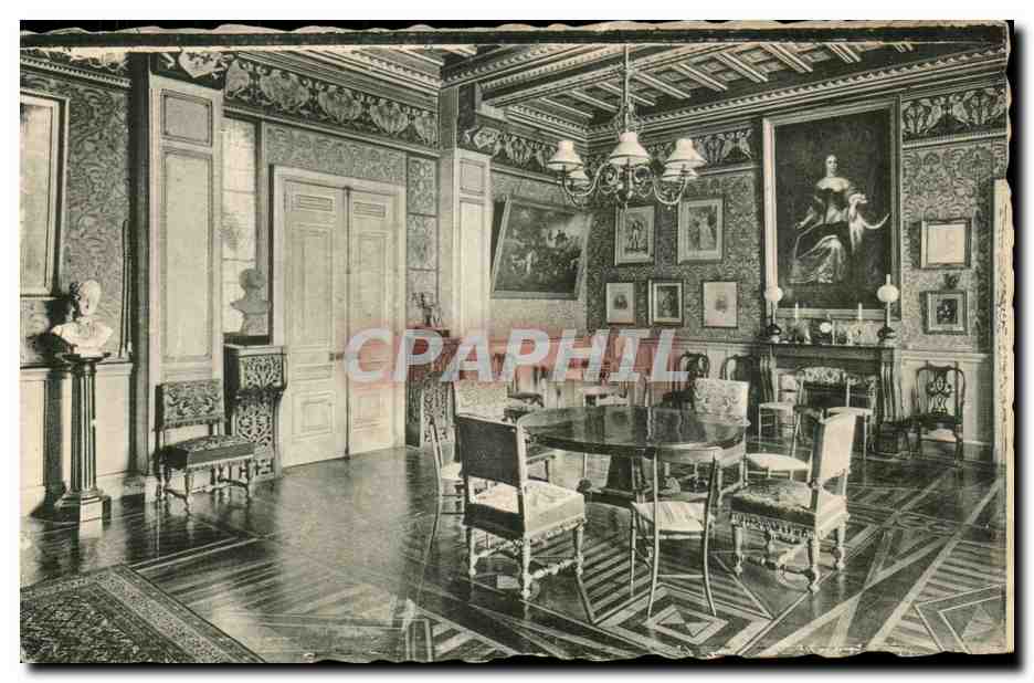 CPA Eu le chateau Grand salon du rez de chausse