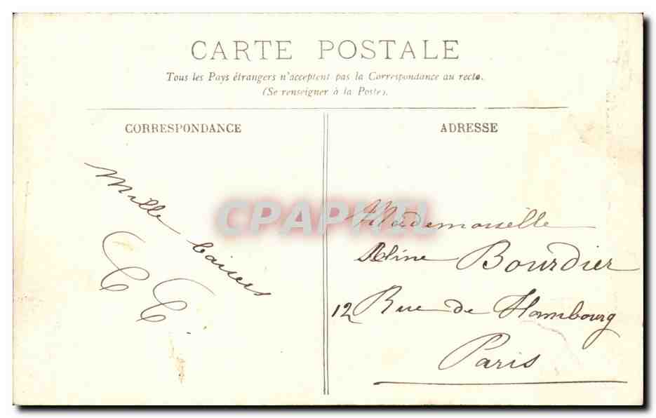 CPA Bagnoles de l'Orne Etablissement thermal — Rückseite