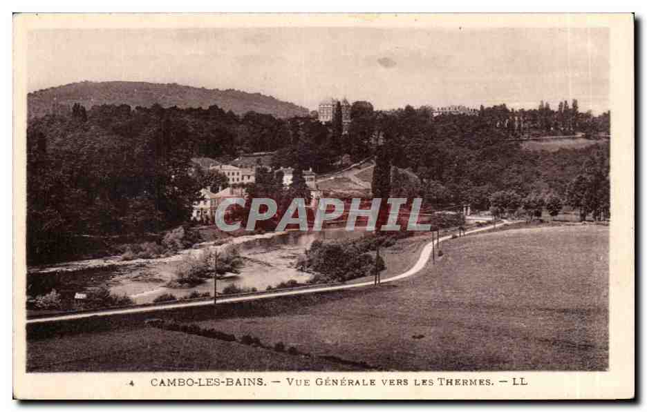 Cambo-les-Bains — Vue Générale vers les Thermes — LL