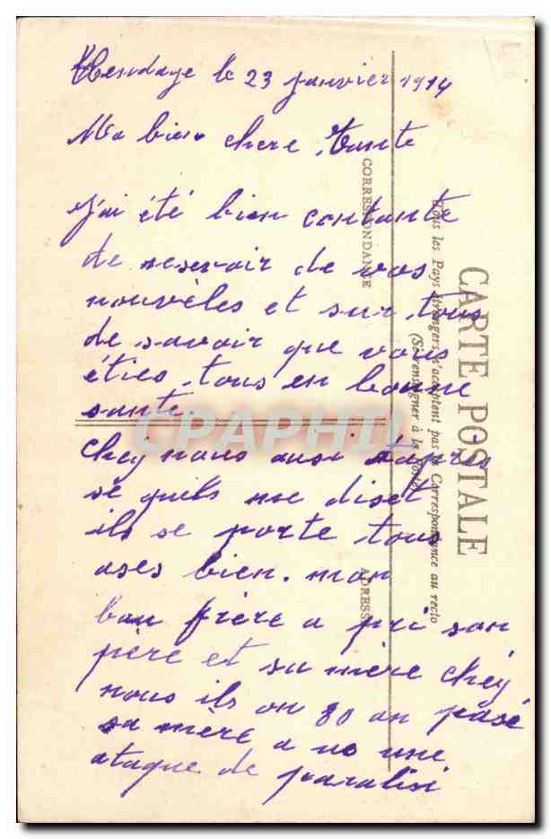 Hendaye - Vue générale, prise de Fontarabie - Côte Basque — Rückseite
