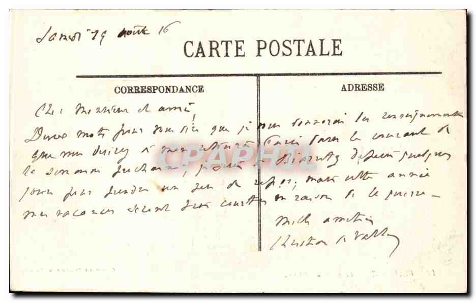 Biarritz — Pêcheurs au Phare — Édition La Rénovatrice, Bayonne, n°212 — Rückseite