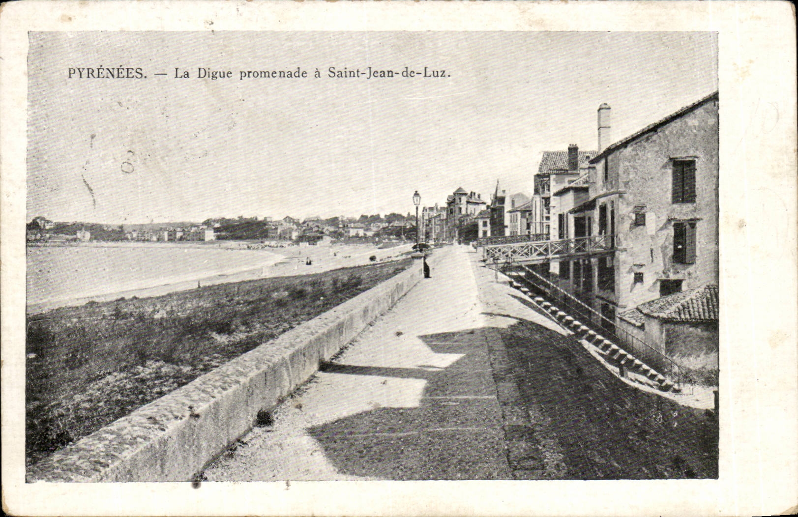 Saint-Jean-de-Luz — Die Digue Promenade — Unbekannter Verlag, Seriennummer nicht sichtbar