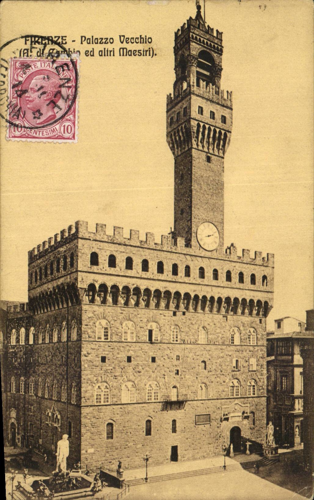 CPA Italie Italia Firenze Palazzo Vecchio 
