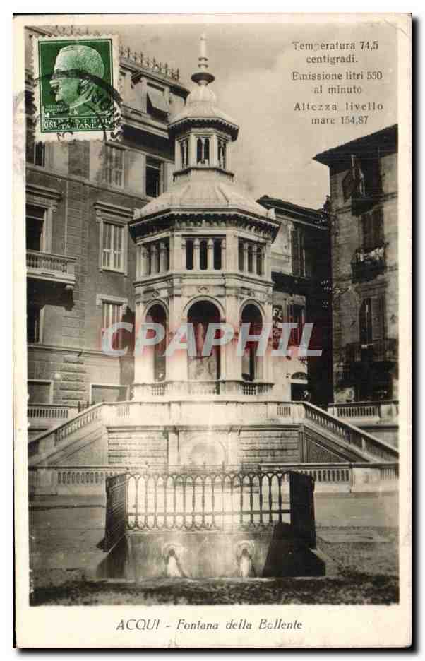 CPA Italie Italia Acqui Fontana della Bollente