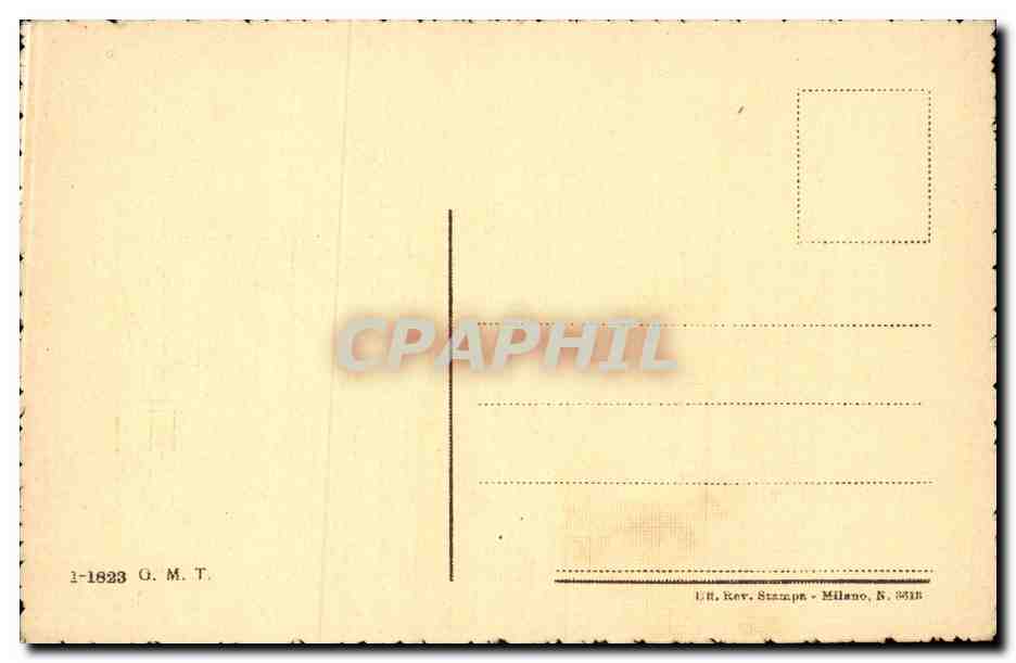 CPA Italie Italia Torino Caserna Dogali — Rückseite