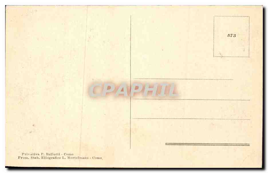 CPA Italie Italia Como Panorama — Rückseite