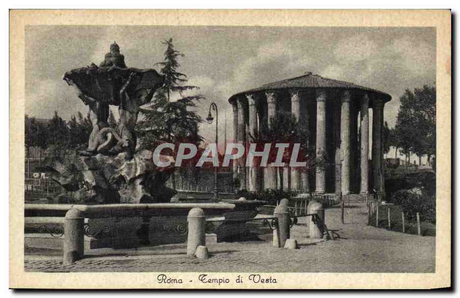 CPA Italie Italia Roma Tempio di Vesta