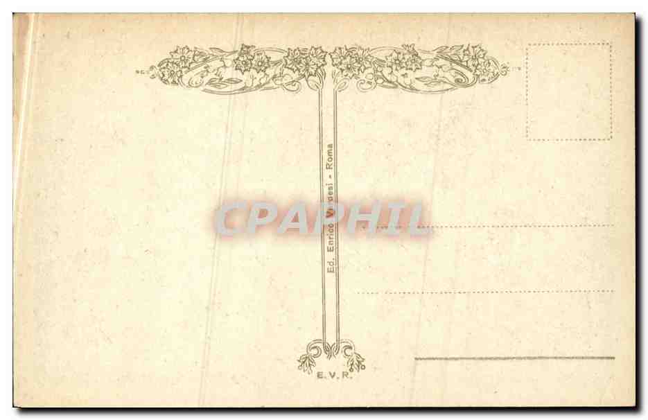CPA Italie Italia Roma Tempio di Vesta — Rückseite
