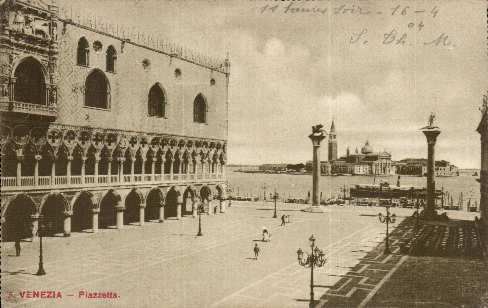 CPA Italie Italia Venezia Piazzetta