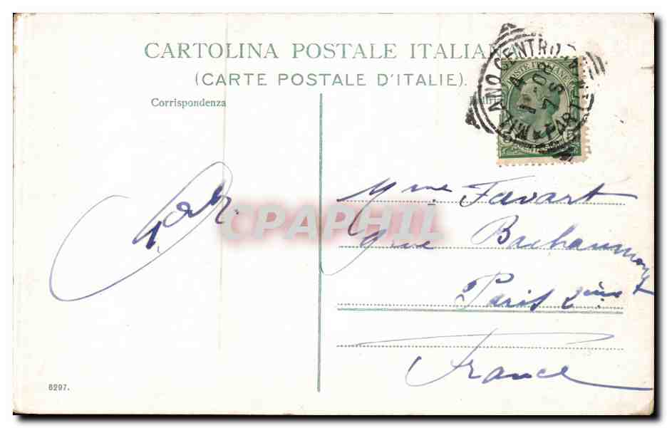 CPA Italie Italia Milano Arena — Rückseite