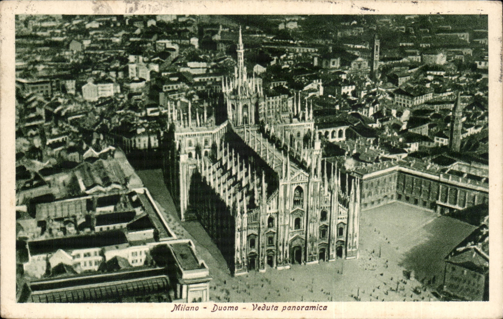 CPA Italie Italia Milano Duomo Veduta panoramica