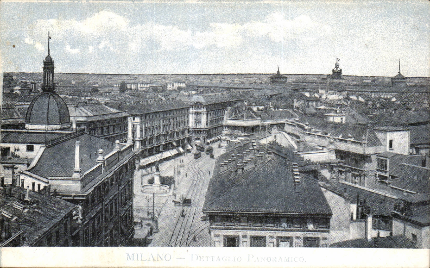 CPA Italie Italia Milano Dettaglio Panoramico