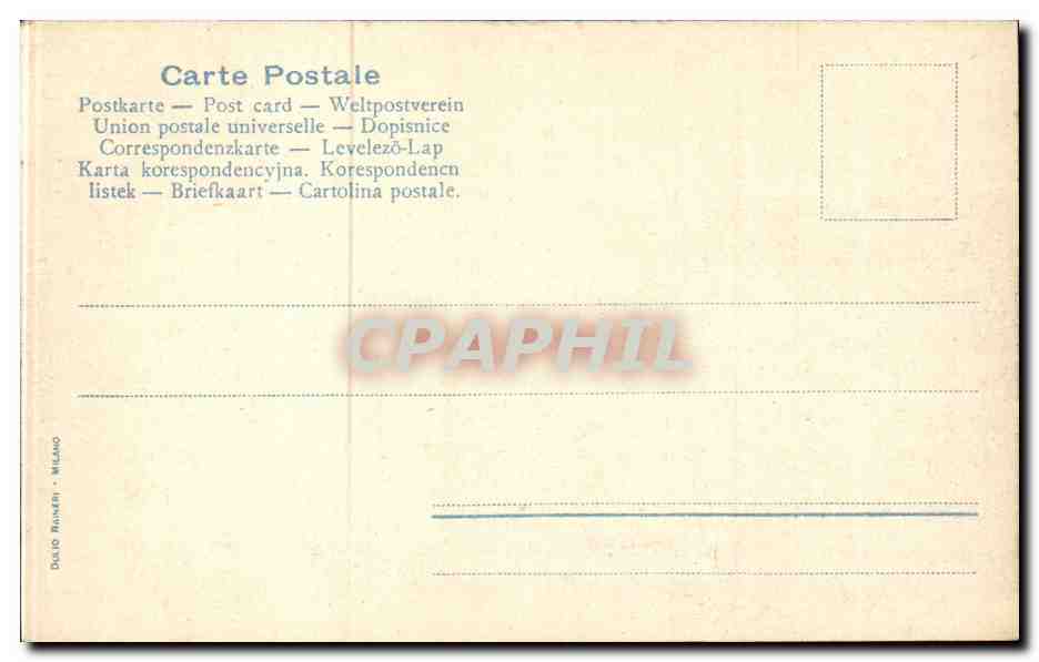 CPA Italie Italia Milano Dettaglio Panoramico — Verso