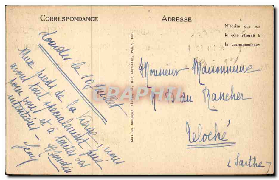 Lourdes CPA La basilique et la vierge couronnee — Verso