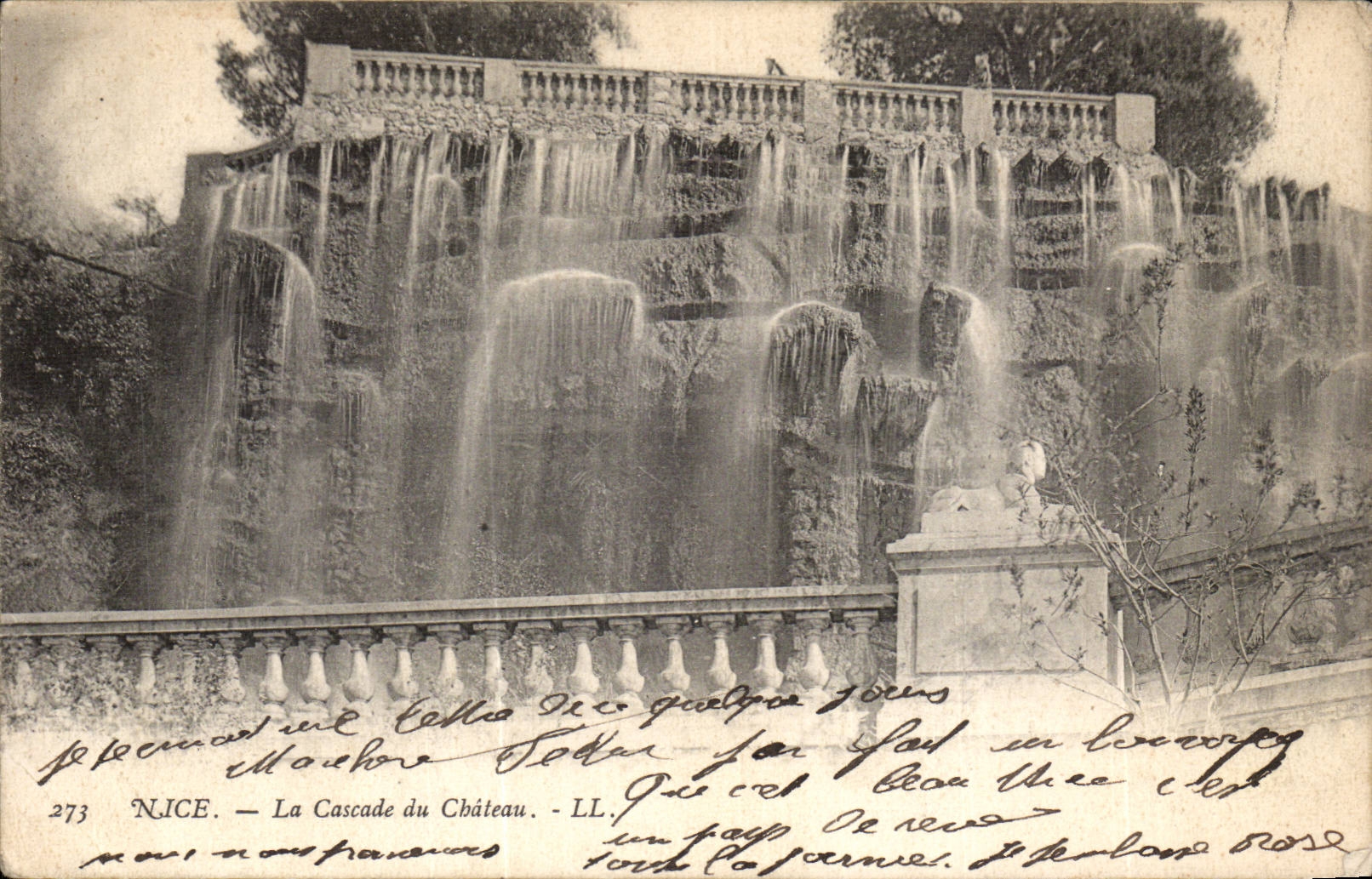 CPA Nice La cascade du chateau