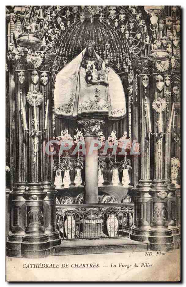 CATHÉDRALE DE CHARTRES — La Vierge du Pilier — ND. Phot.