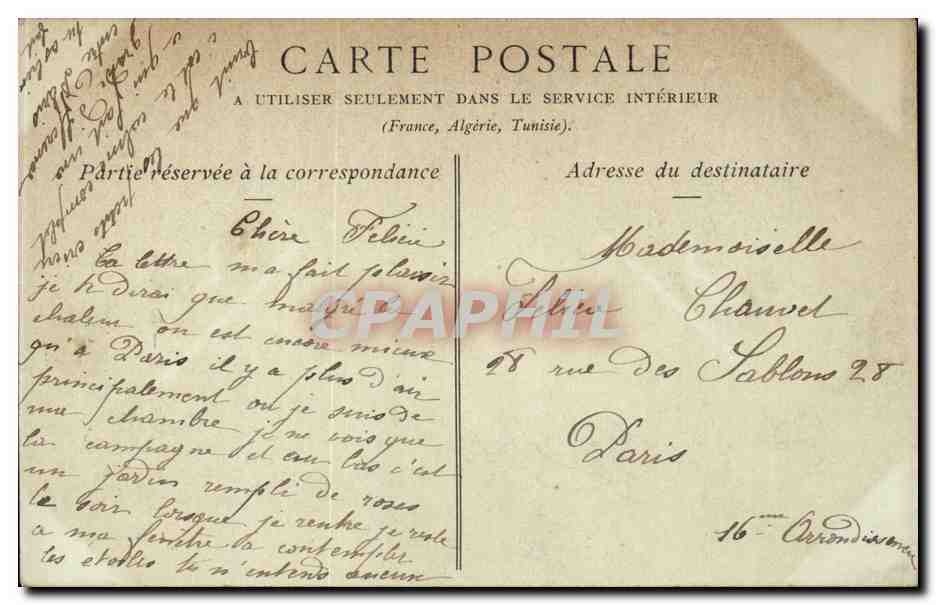 Sartrouville — Rue de la Maison du Saunon — Phot. W.D. Collections — Achterkant