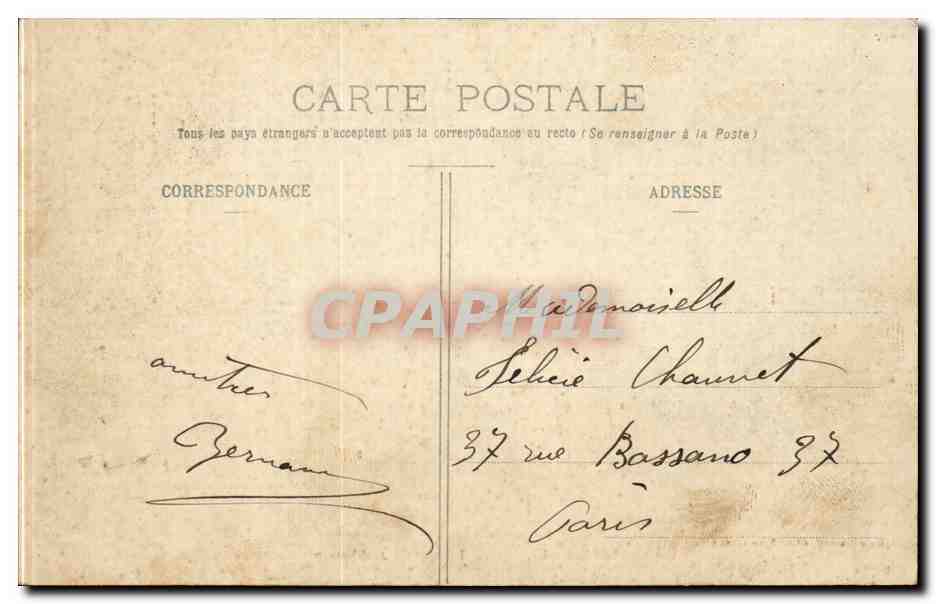 CPA Versailles Grand Trianon Sur les jardins — Verso