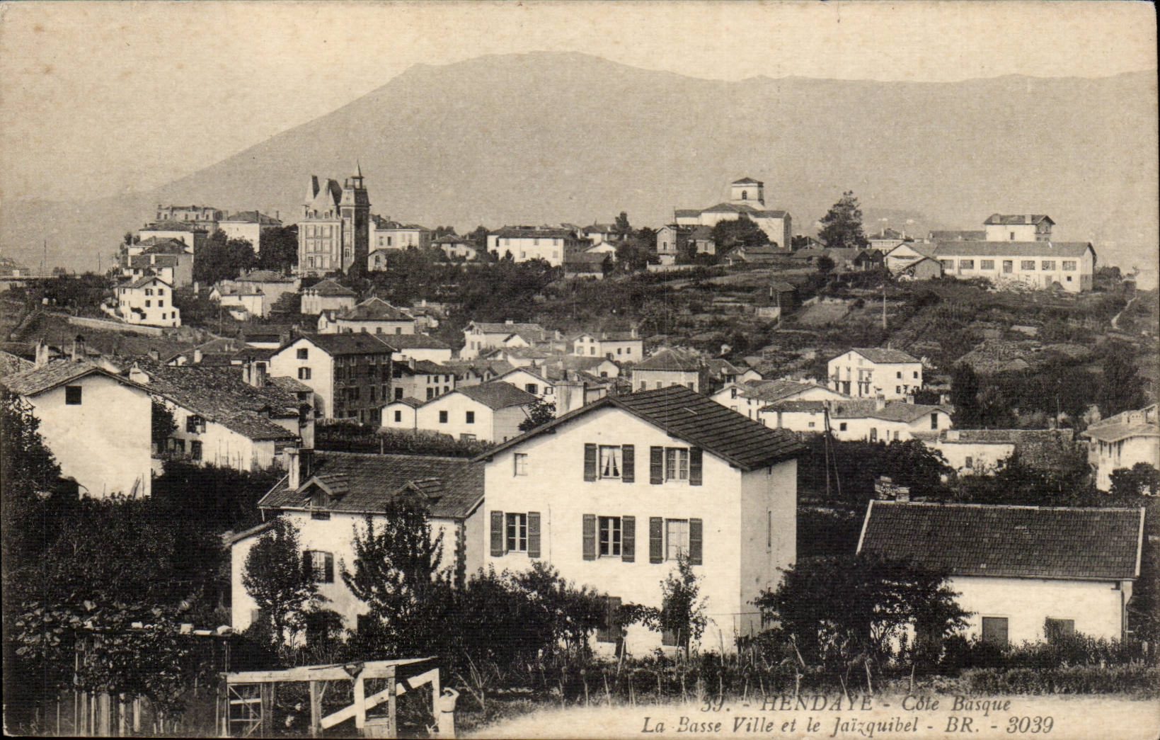 Hendaye - Côte Basque - La Basse Ville et le Jaizquibel - BR. - 3039