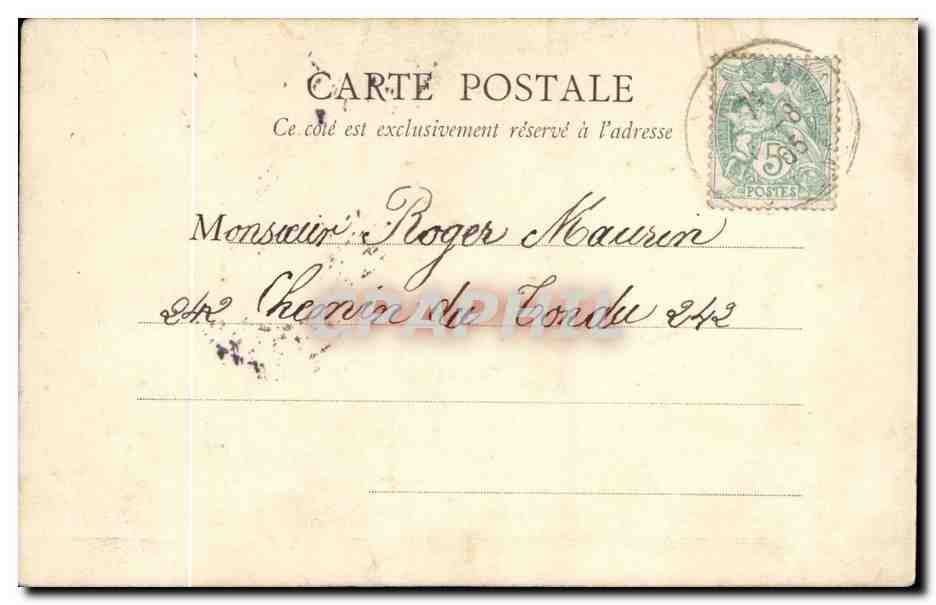 CPA Biarritz L'eglise dominicaine — Rückseite