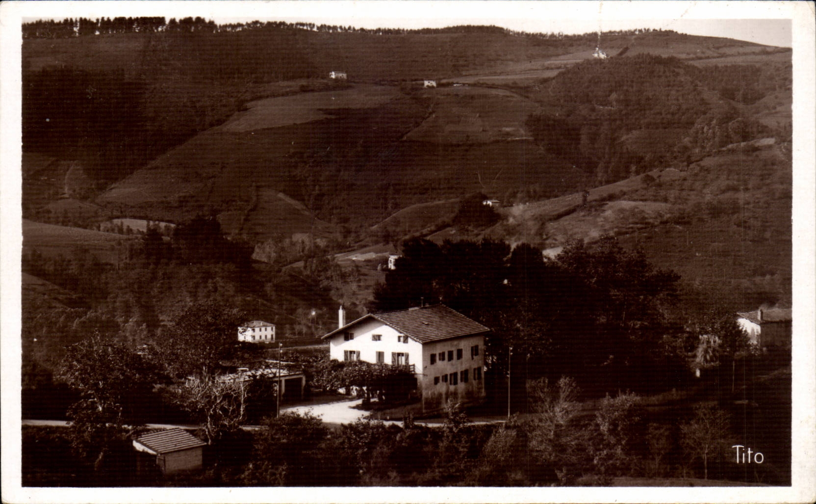 CPA Biriatou Hotel Bonne Atchenia Restaurant basque repute