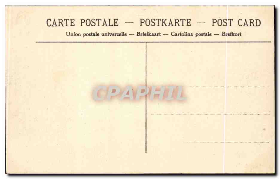 CPA Hendaye Chateau d'Abbadia — Rückseite