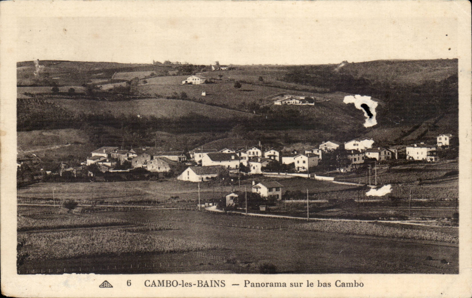 CPA Cambo les Bains Panorama sur la bas Cambo