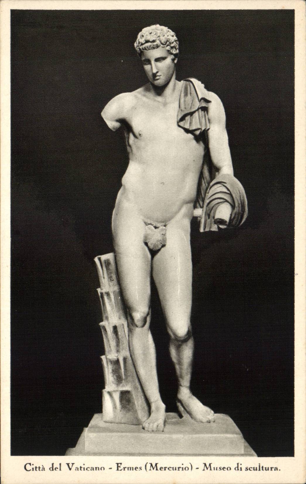 CPA Italie Italie Roma Cita del Vaticano Ermes Museo di scultura