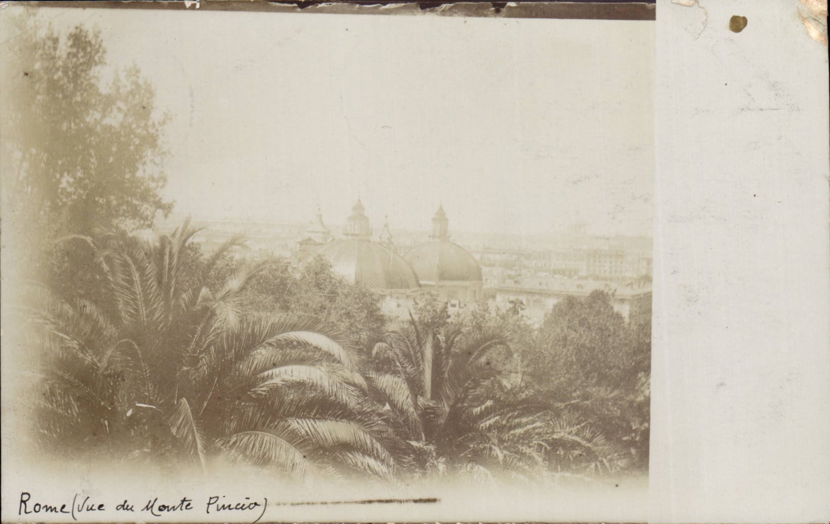 CARTE PHOTO Italie Italie Roma Vue de Monte Pincio