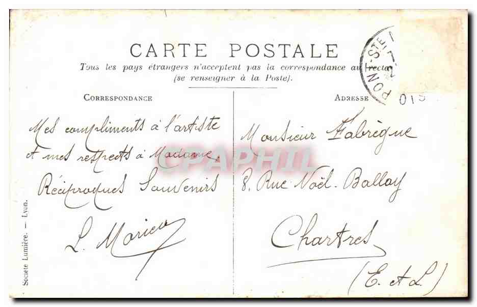 CARTE PHOTO Italie Italie Roma Vue de Monte Pincio — Rückseite