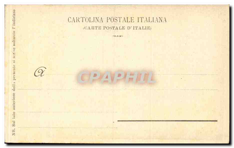 CPA Italie Italia Roma Il Colosseo e l'arco di Tito ved dal Palad — Rückseite