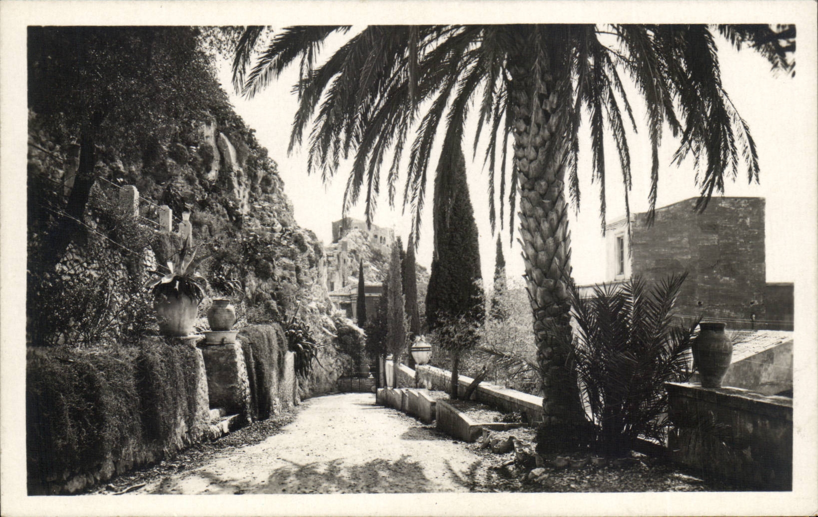 CPA Italie Italia Taormina Viale d'ingresso al Circolo Internazionale International club